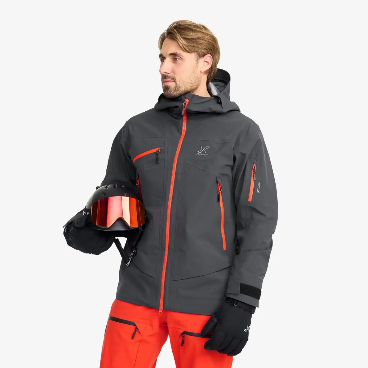 atlas 3l ski jas voor heren antraciet 1 - Atlas 3L ski-jas voor heren, antraciet