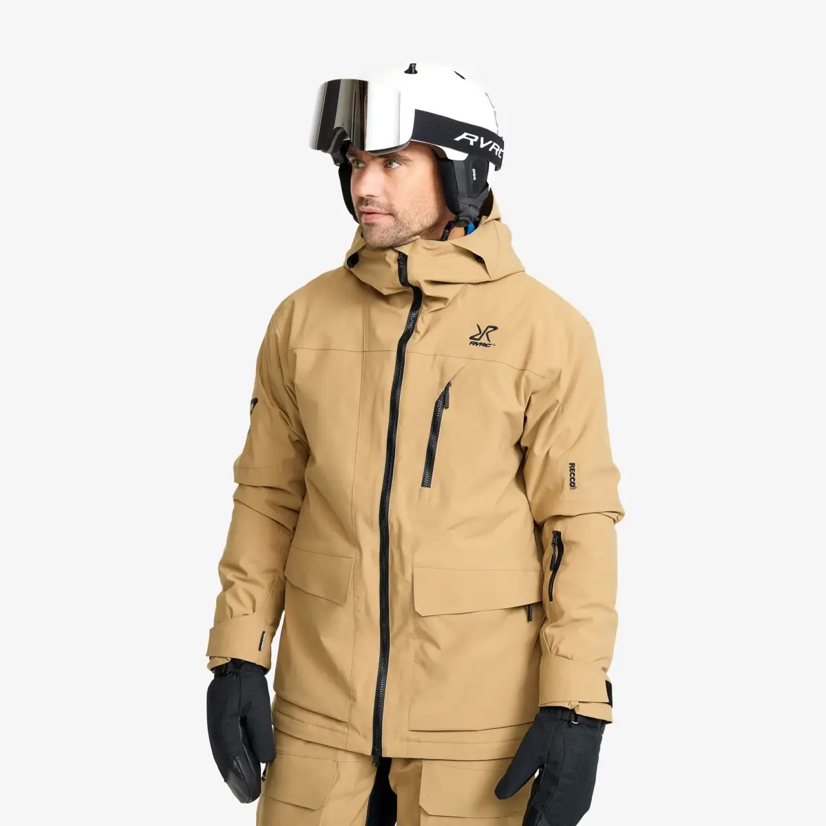 halo 2l gesoleerde ski jas voor heren kelp beige 1 - Halo 2L ge&iuml;soleerde ski-jas voor heren Kelp Beige